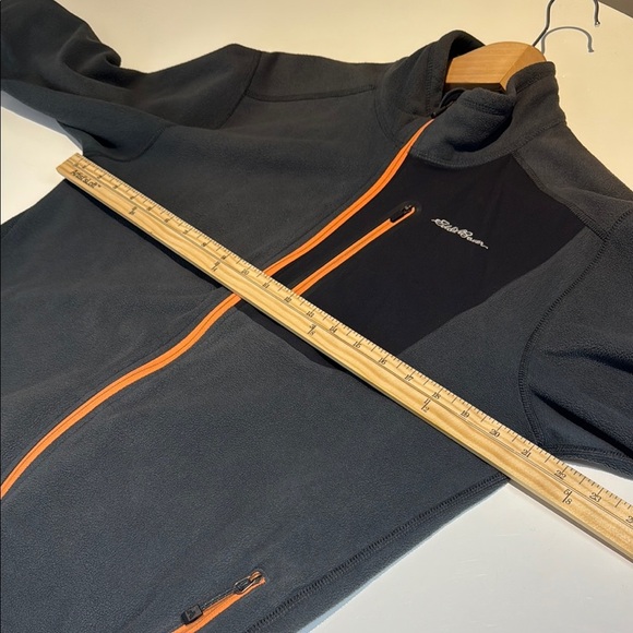 Eddie Bauer First Ascent Performance Jacket Gray and Orange Fleece Large Men's - Picture 5 of 7